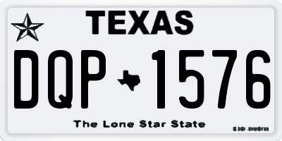 TX license plate DQP1576