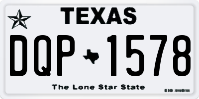 TX license plate DQP1578