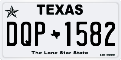 TX license plate DQP1582