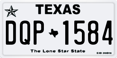 TX license plate DQP1584