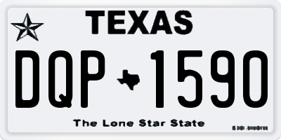 TX license plate DQP1590