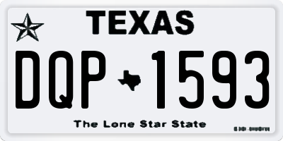 TX license plate DQP1593