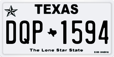 TX license plate DQP1594