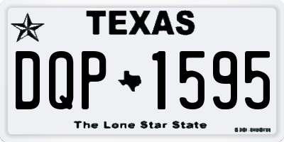 TX license plate DQP1595