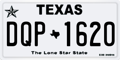 TX license plate DQP1620