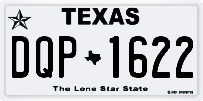 TX license plate DQP1622