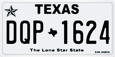 TX license plate DQP1624