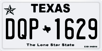 TX license plate DQP1629
