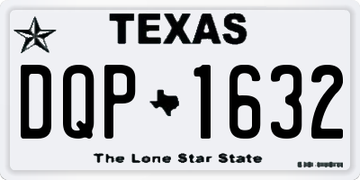 TX license plate DQP1632