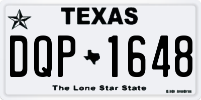 TX license plate DQP1648