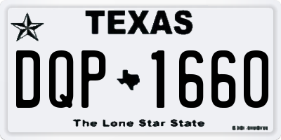 TX license plate DQP1660