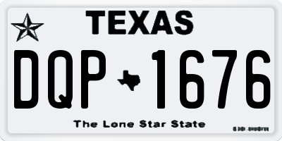 TX license plate DQP1676