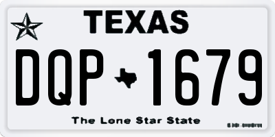 TX license plate DQP1679