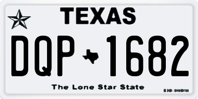TX license plate DQP1682