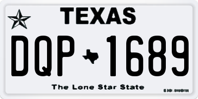 TX license plate DQP1689