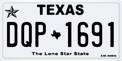 TX license plate DQP1691