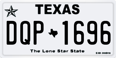 TX license plate DQP1696