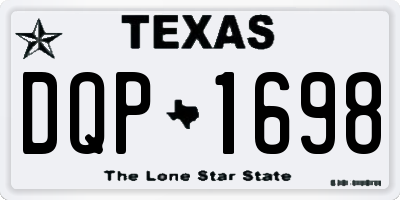 TX license plate DQP1698