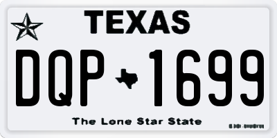 TX license plate DQP1699