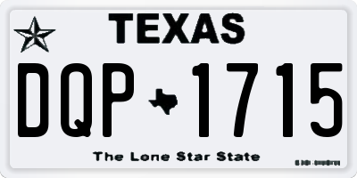 TX license plate DQP1715