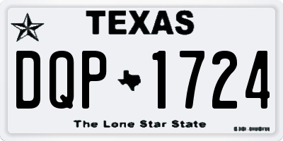 TX license plate DQP1724