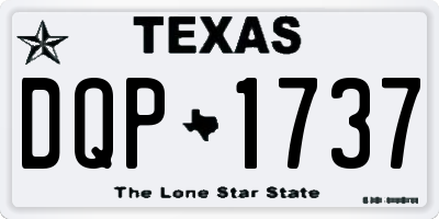 TX license plate DQP1737