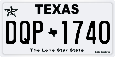TX license plate DQP1740