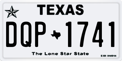 TX license plate DQP1741