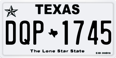 TX license plate DQP1745
