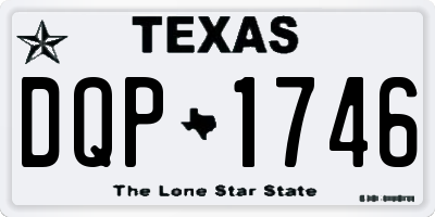 TX license plate DQP1746