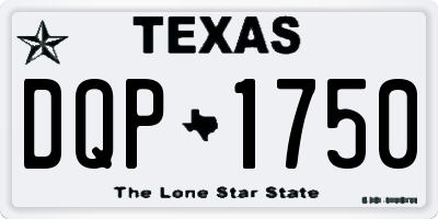 TX license plate DQP1750