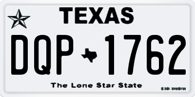 TX license plate DQP1762