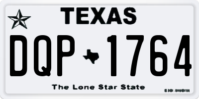 TX license plate DQP1764