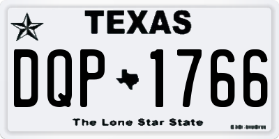 TX license plate DQP1766