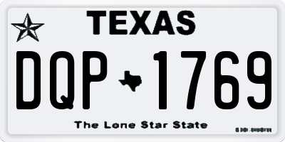 TX license plate DQP1769
