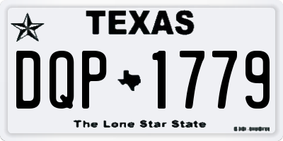 TX license plate DQP1779