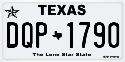 TX license plate DQP1790