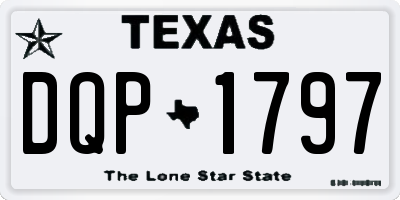 TX license plate DQP1797