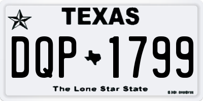 TX license plate DQP1799