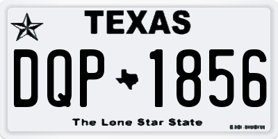 TX license plate DQP1856