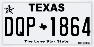 TX license plate DQP1864