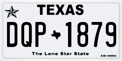 TX license plate DQP1879