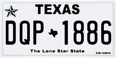 TX license plate DQP1886