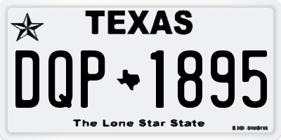 TX license plate DQP1895