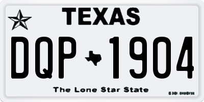 TX license plate DQP1904