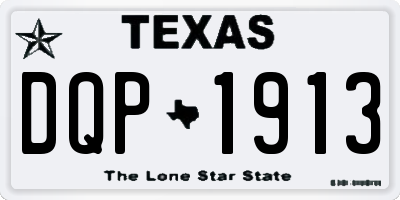 TX license plate DQP1913