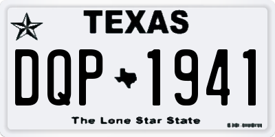 TX license plate DQP1941