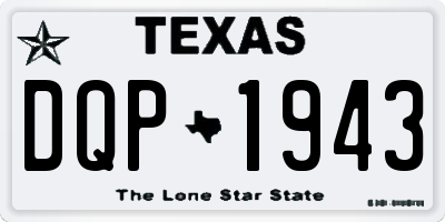 TX license plate DQP1943
