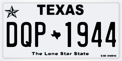 TX license plate DQP1944