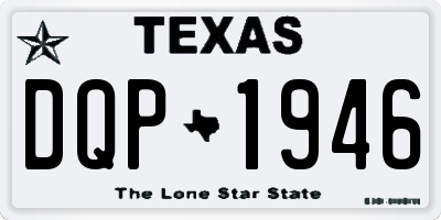 TX license plate DQP1946